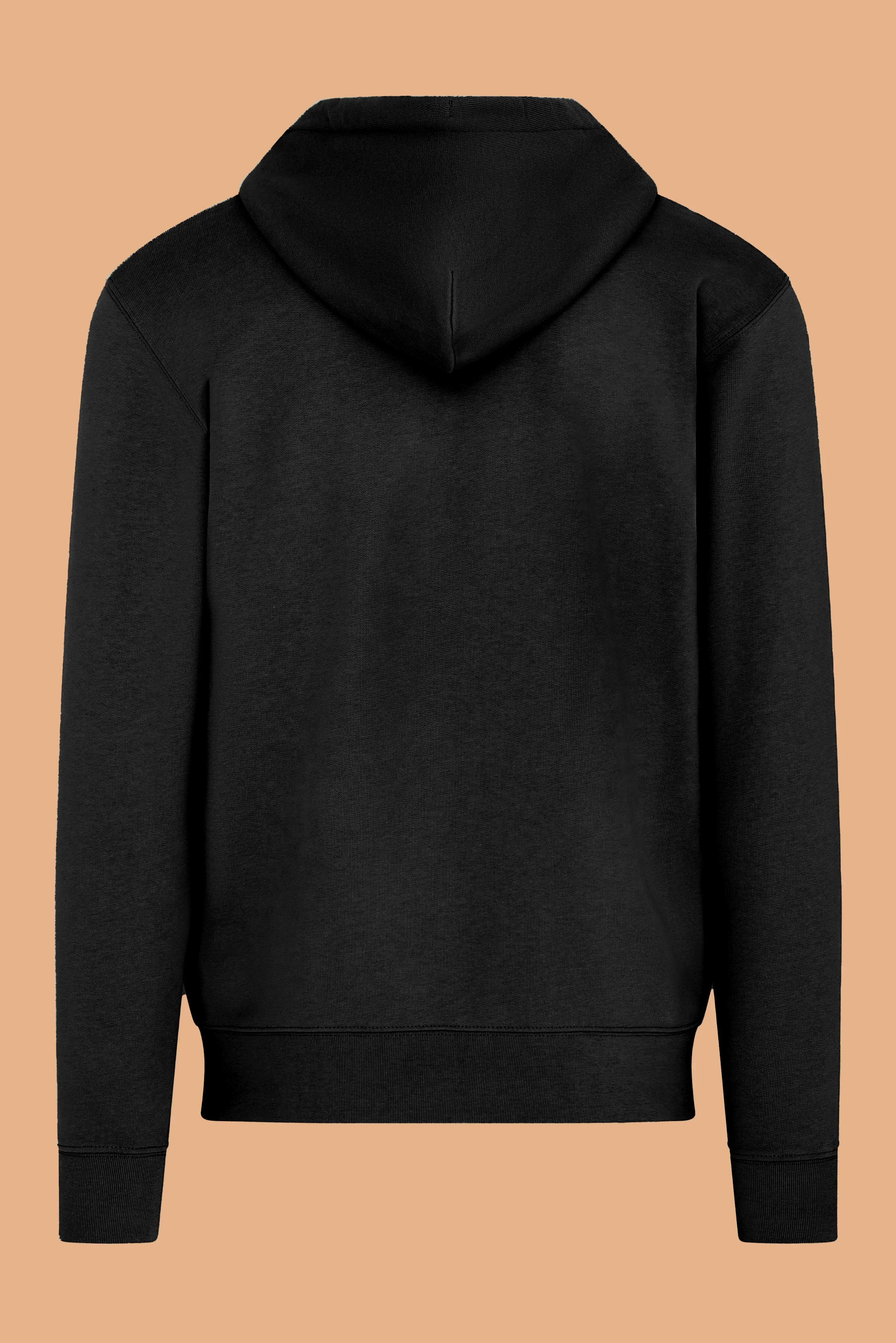 Geborduurde P-hoodie met rits