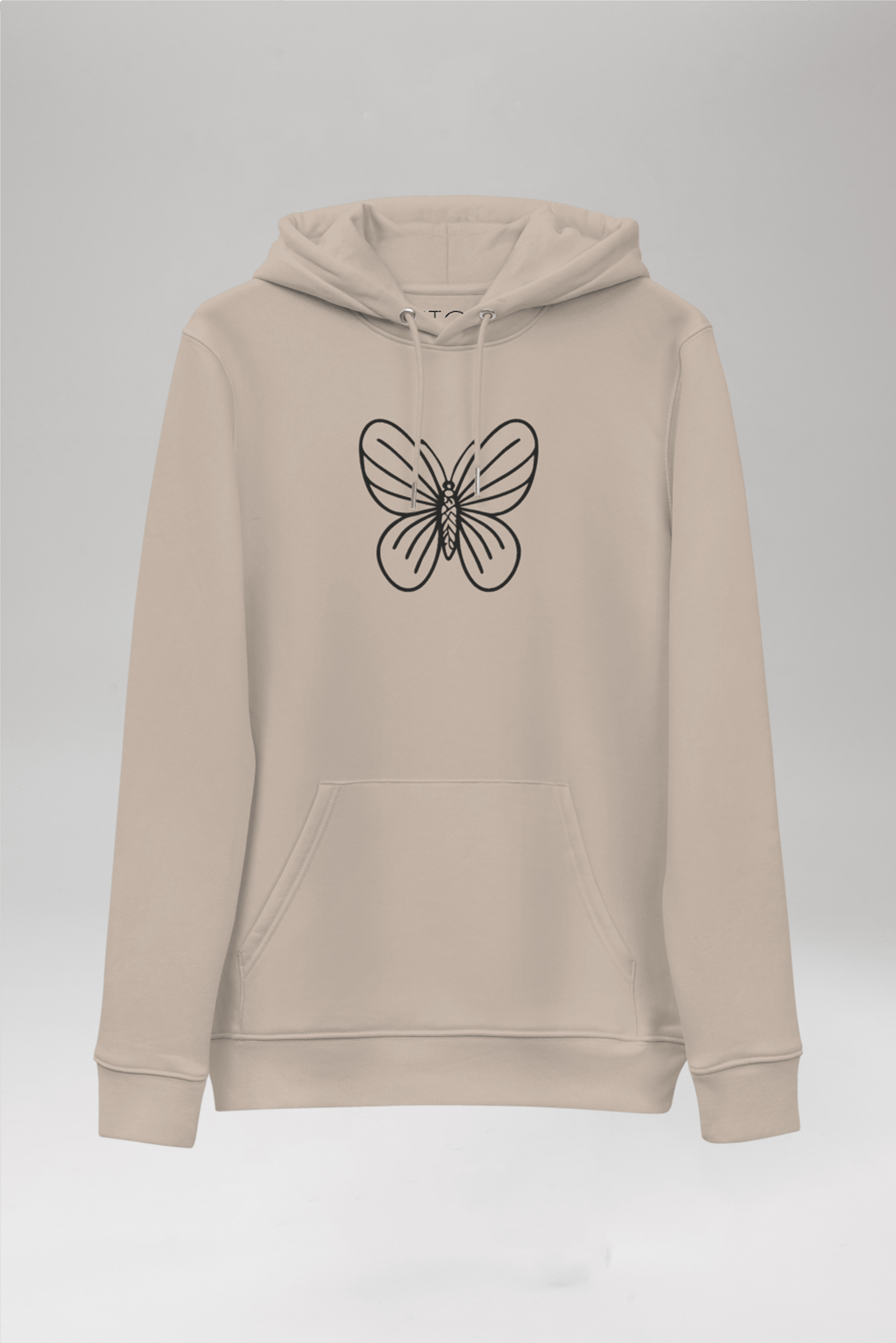 Embroidered Butterfly Hoodie | Hoodie | pitod.com