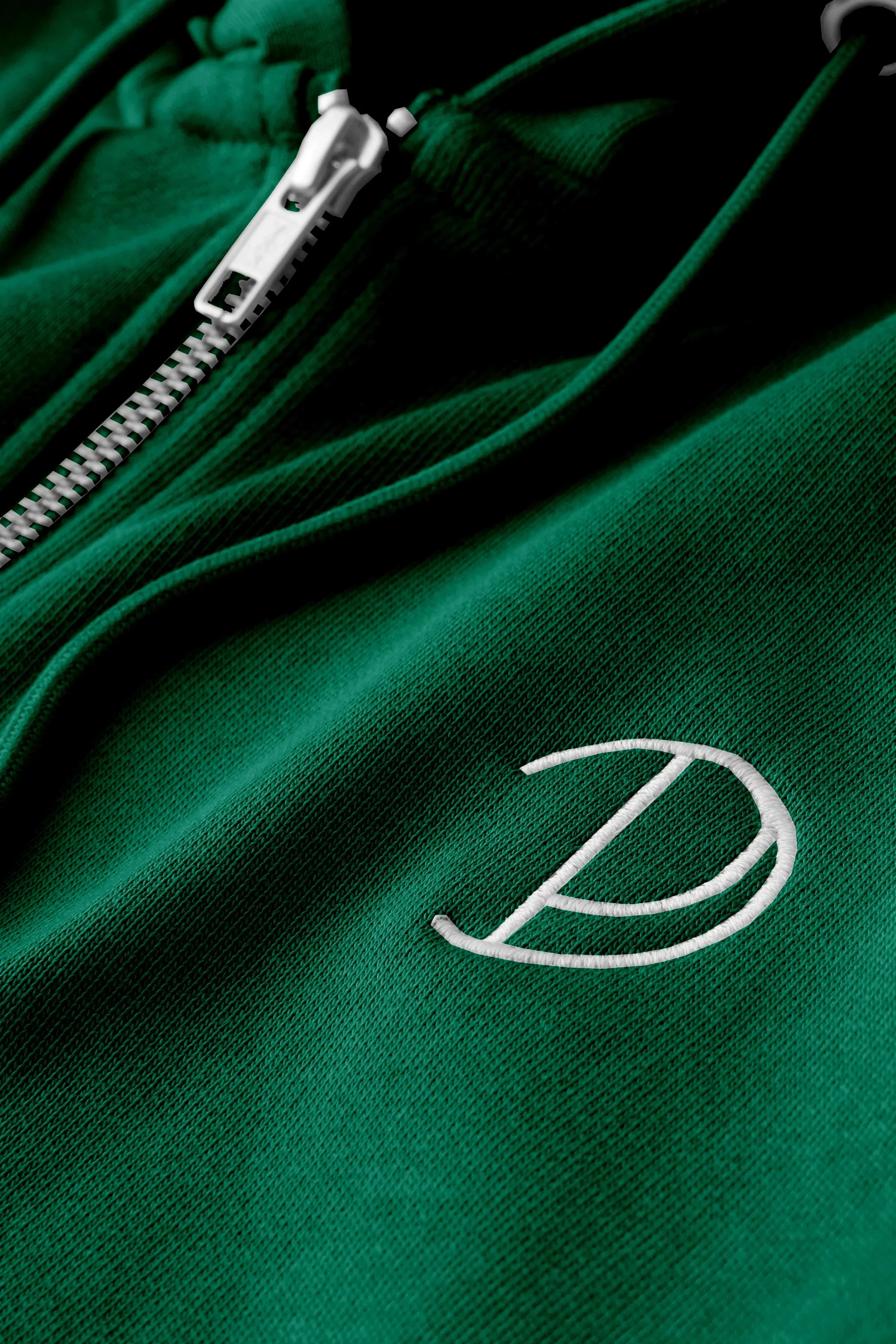 Broderad P Zip-Up Hoodie