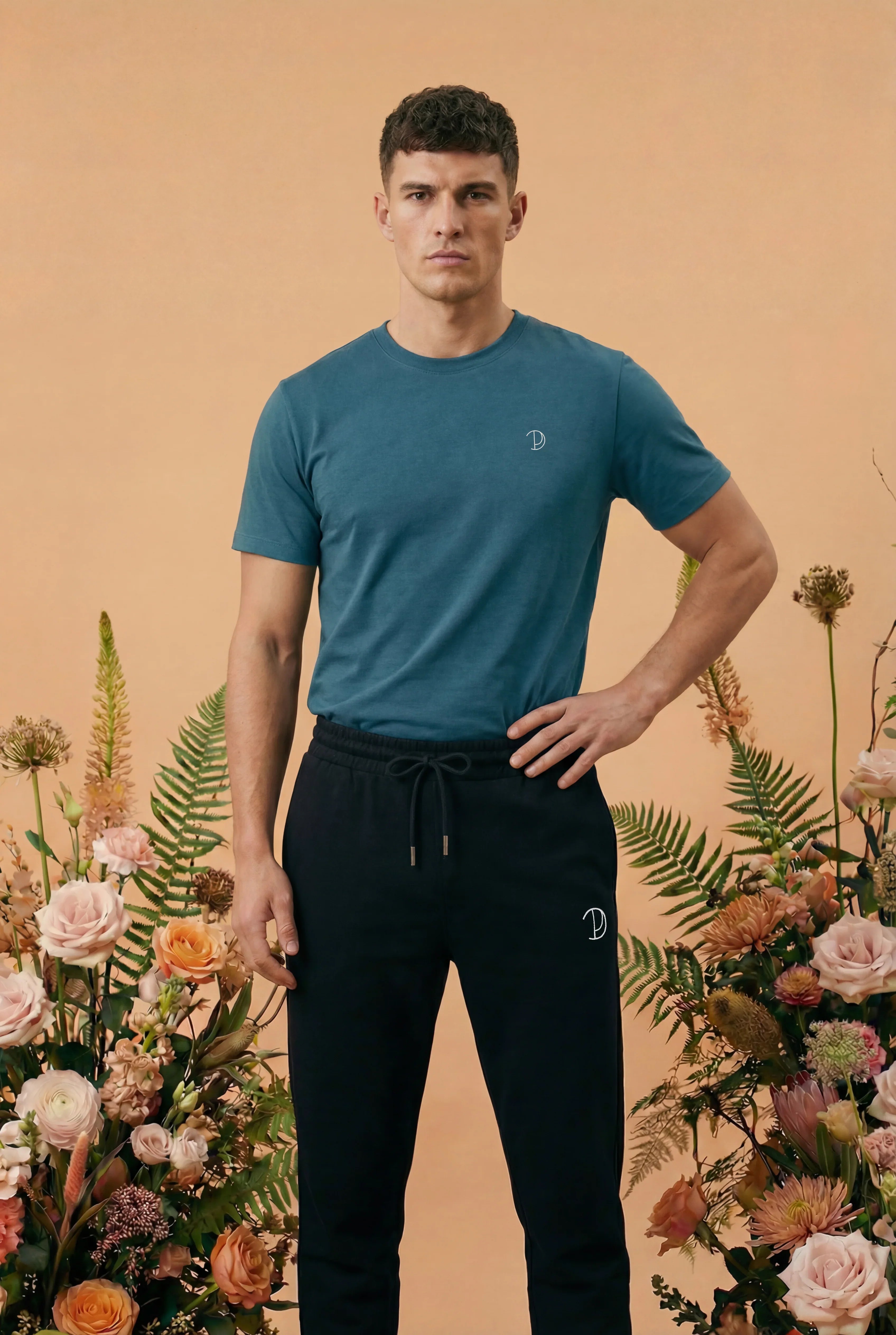 Geborduurd T-shirt met logo