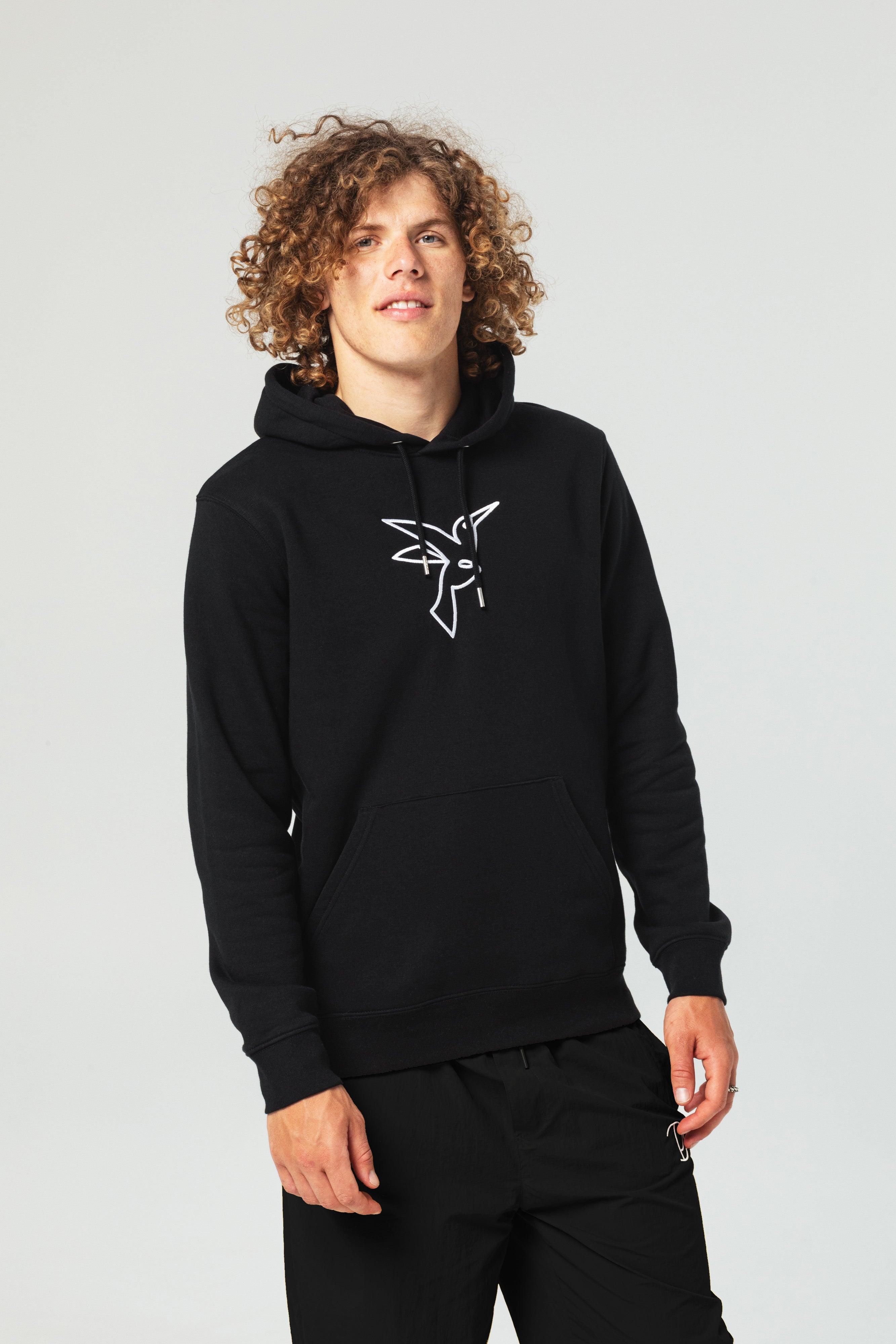 Embroidered Hummingbird Hoodie | Hoodie | pitod.com