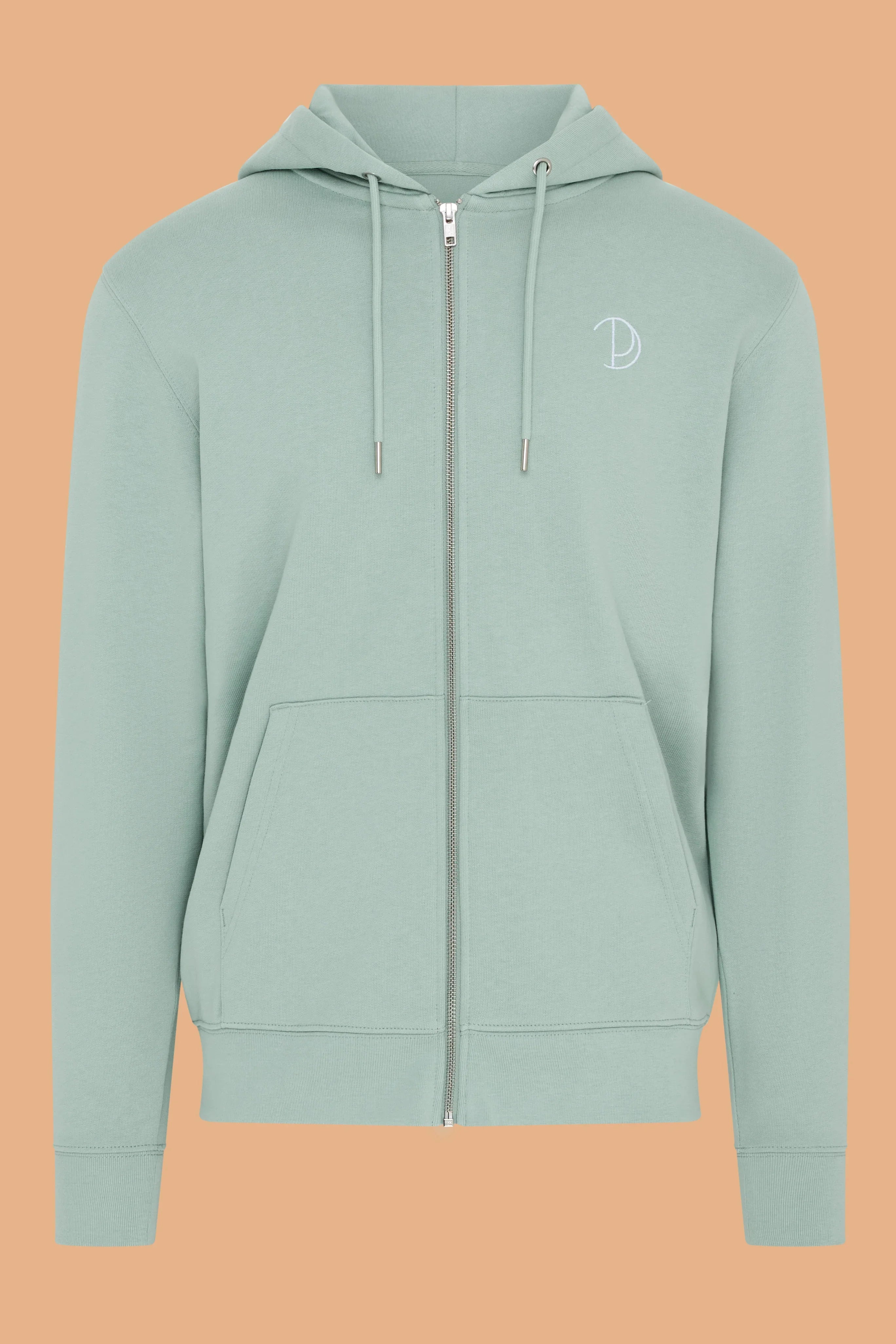 Broderad P Zip-Up Hoodie