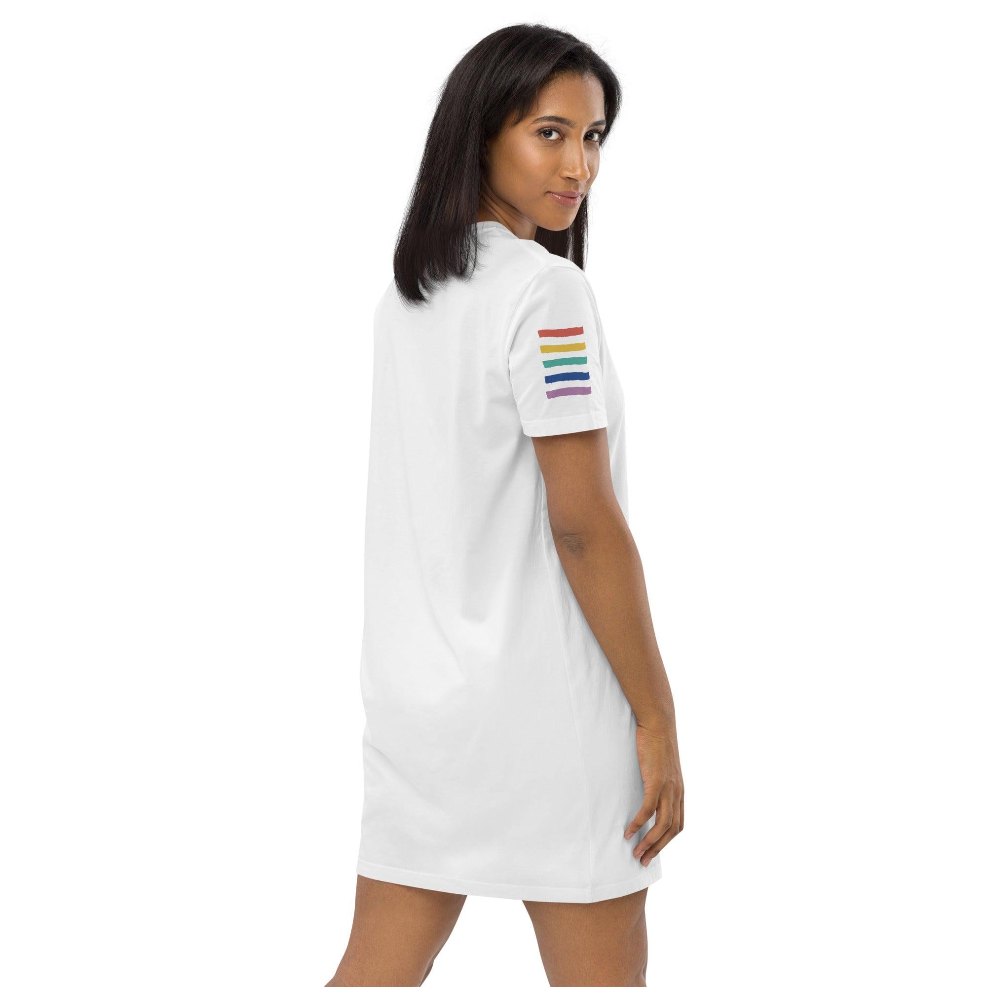 Rainbow Sleeve T-Shirt Dress | Dresses | pitod.com