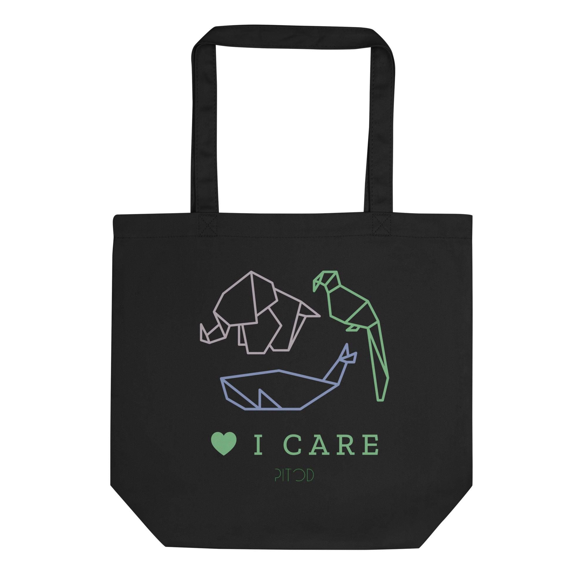 I Care Tote Bag | Shopping Totes | pitod.com