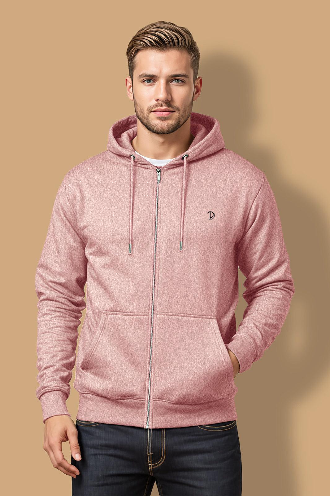 Bedrukte P-hoodie met rits