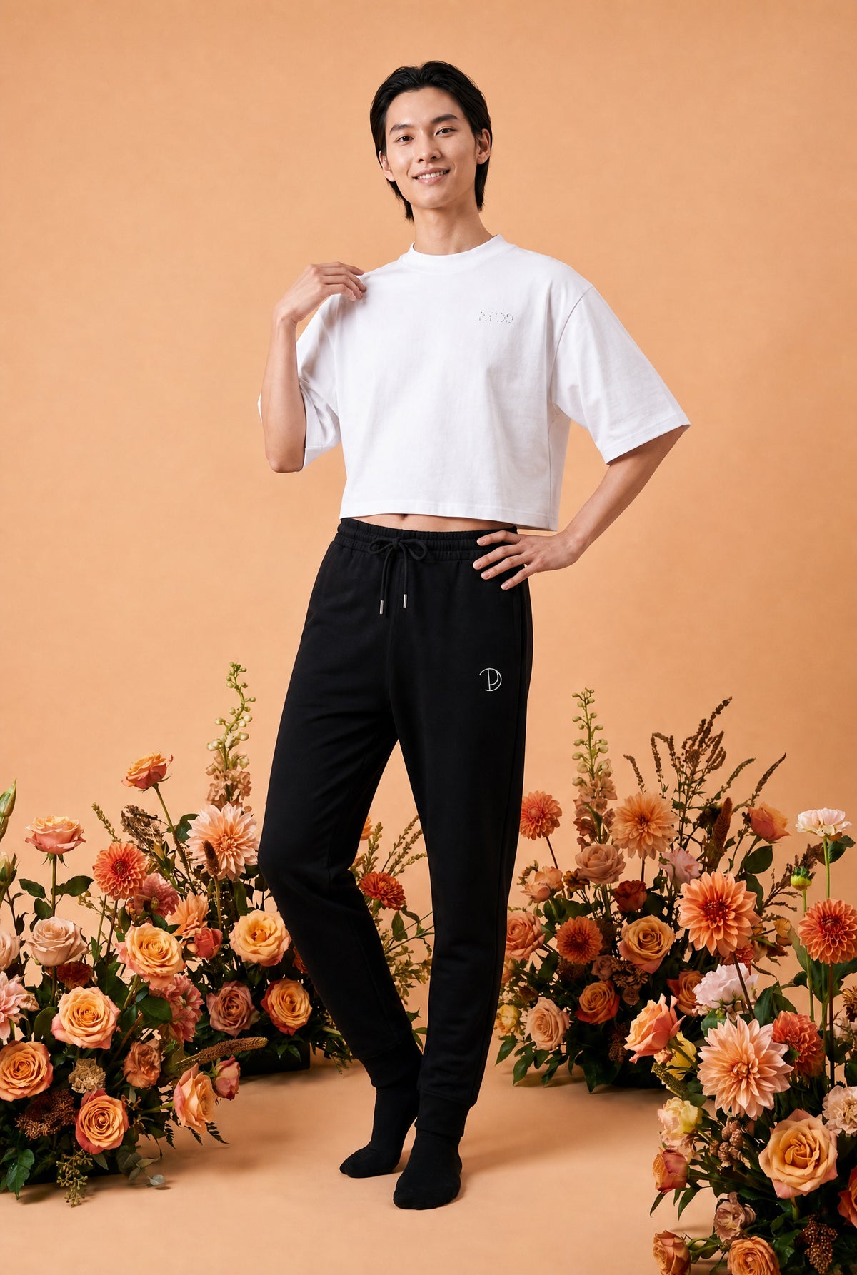 Besticktes Cropped Top