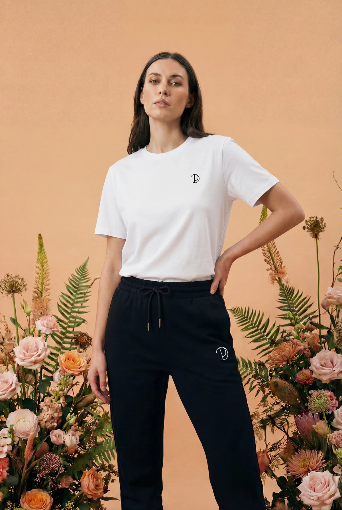 Embroidered P T Shirt