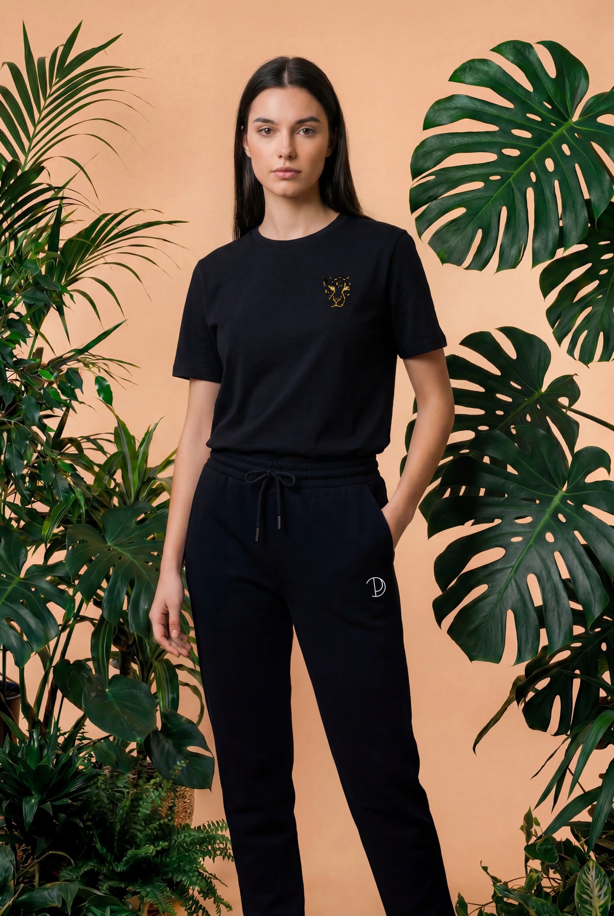 T Shirt mit Leopardenmuster