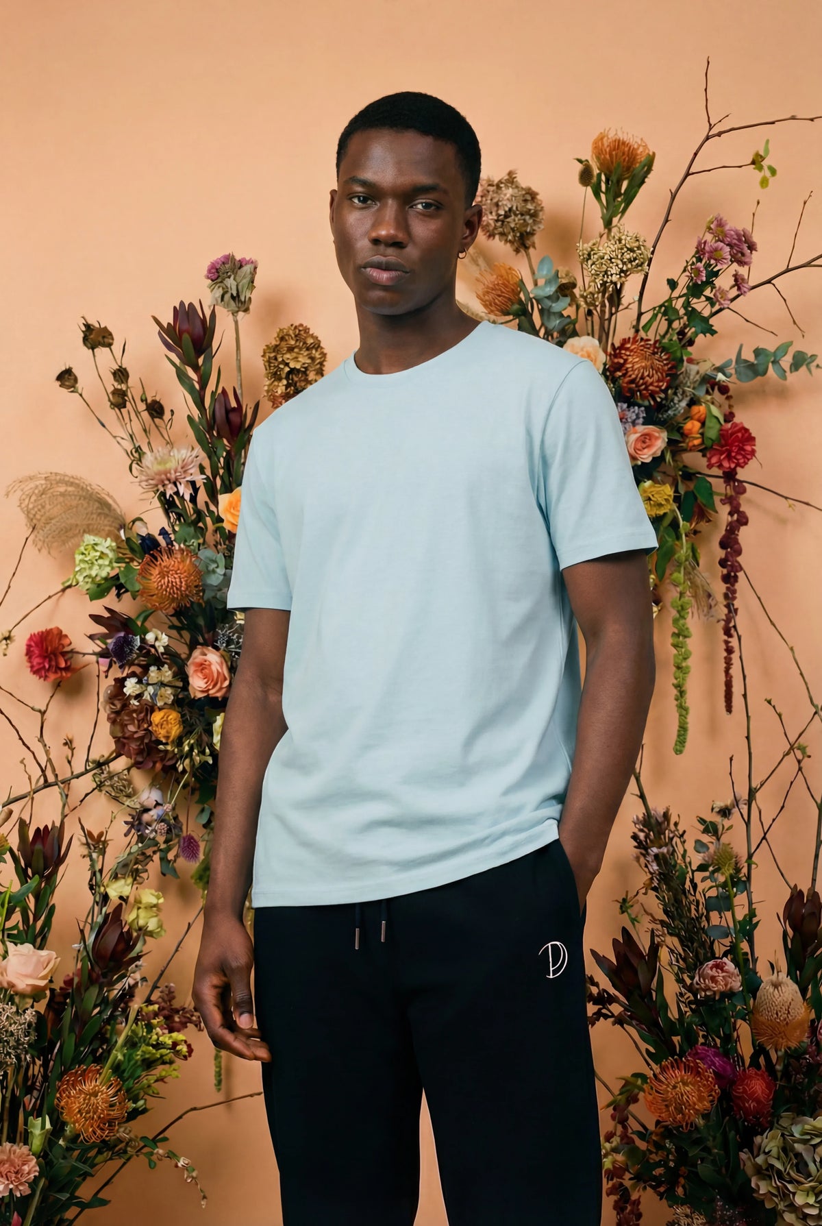 Pitod Teal Monstera Organic Cotton T-Shirt – Unisex | Pitod | Size XXS