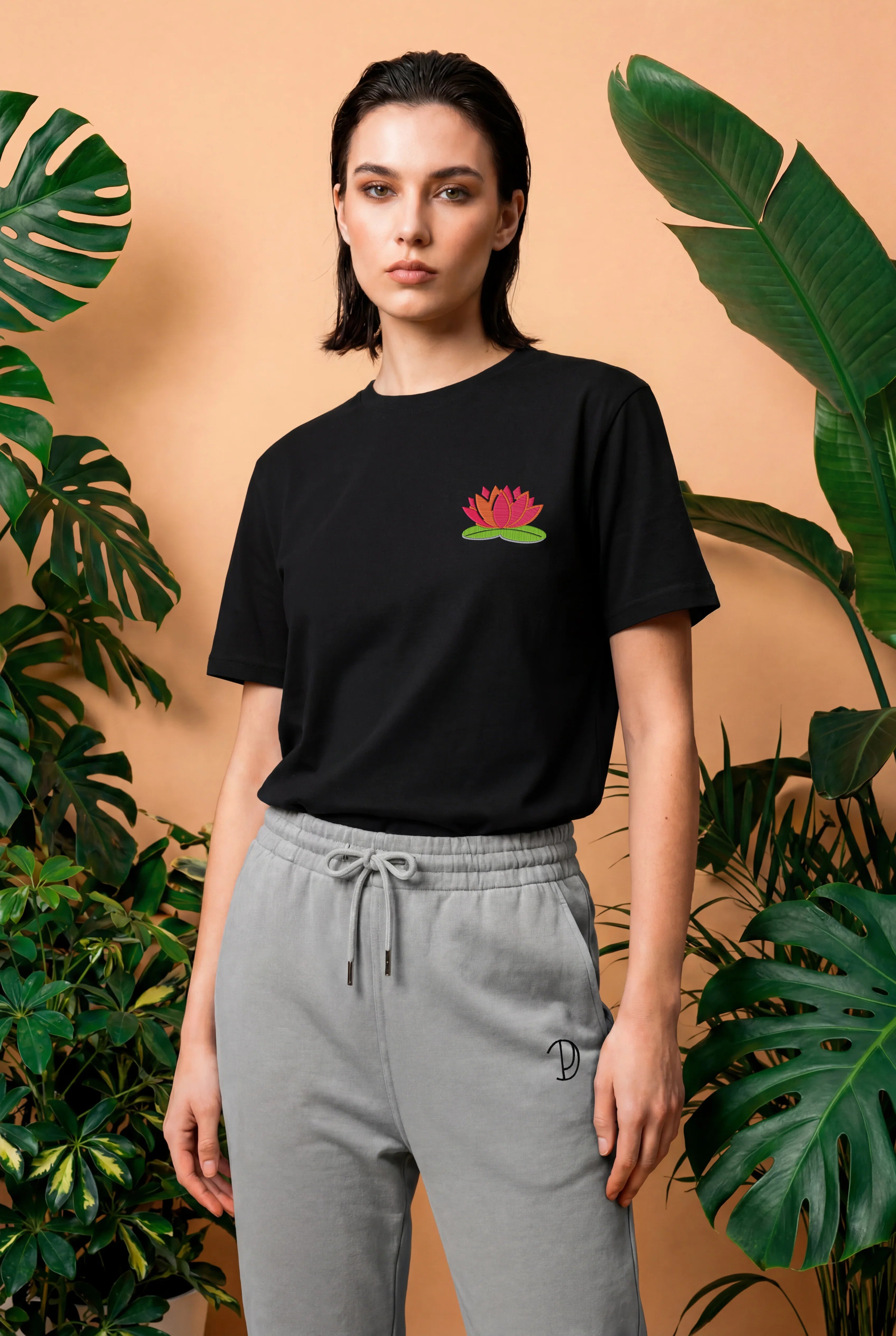 T-shirt med näckrosor