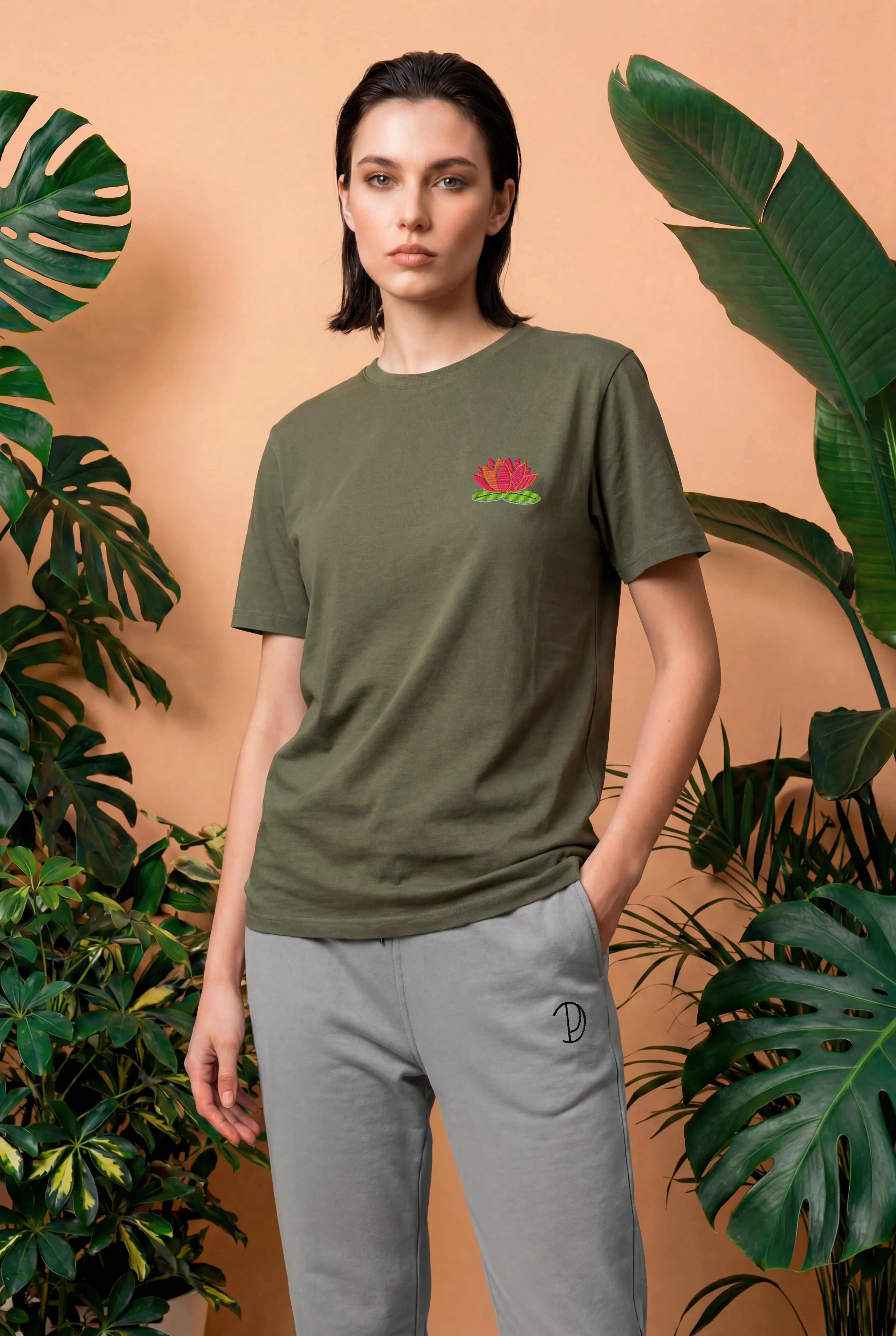 T-shirt med näckrosor