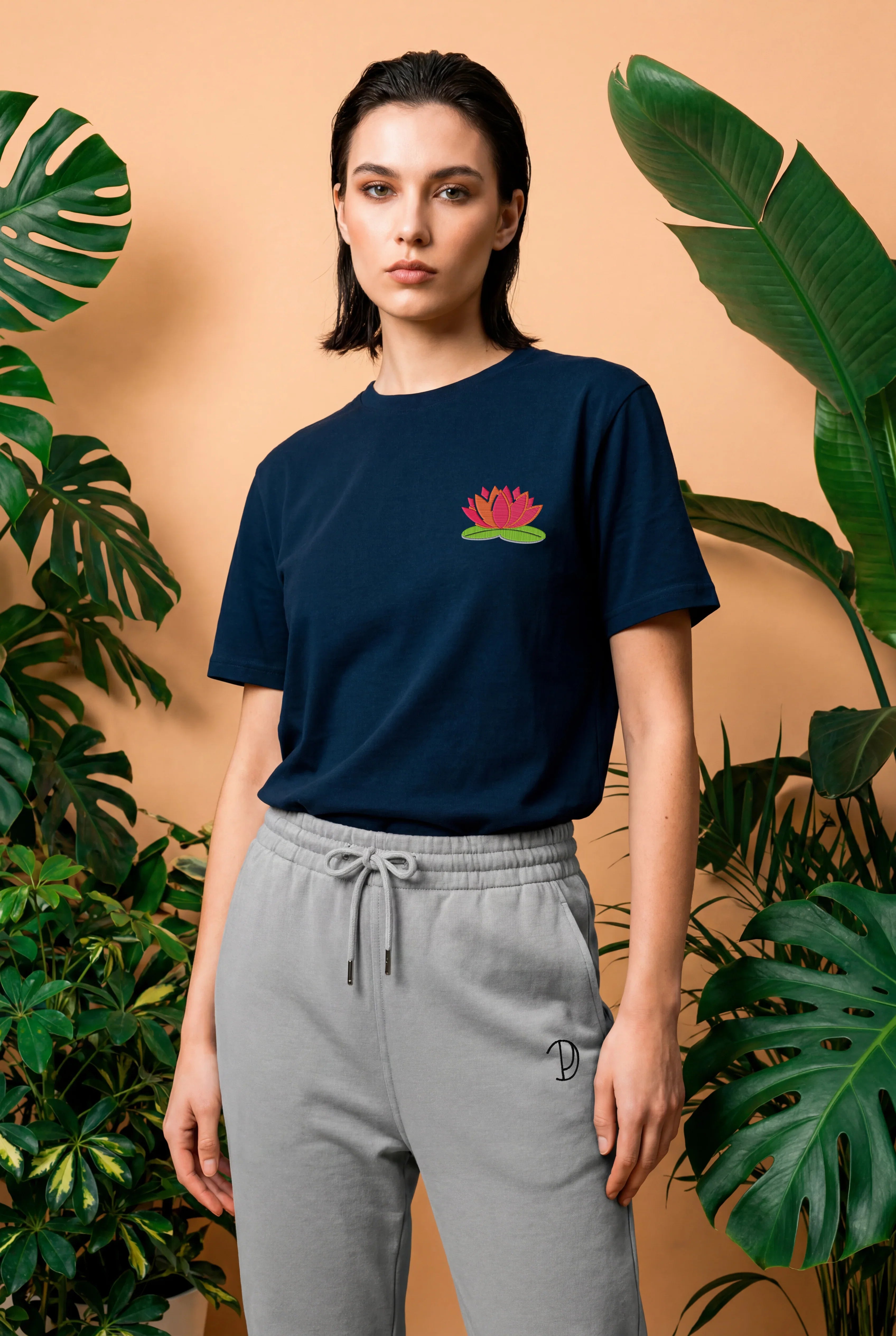 T-shirt med näckrosor