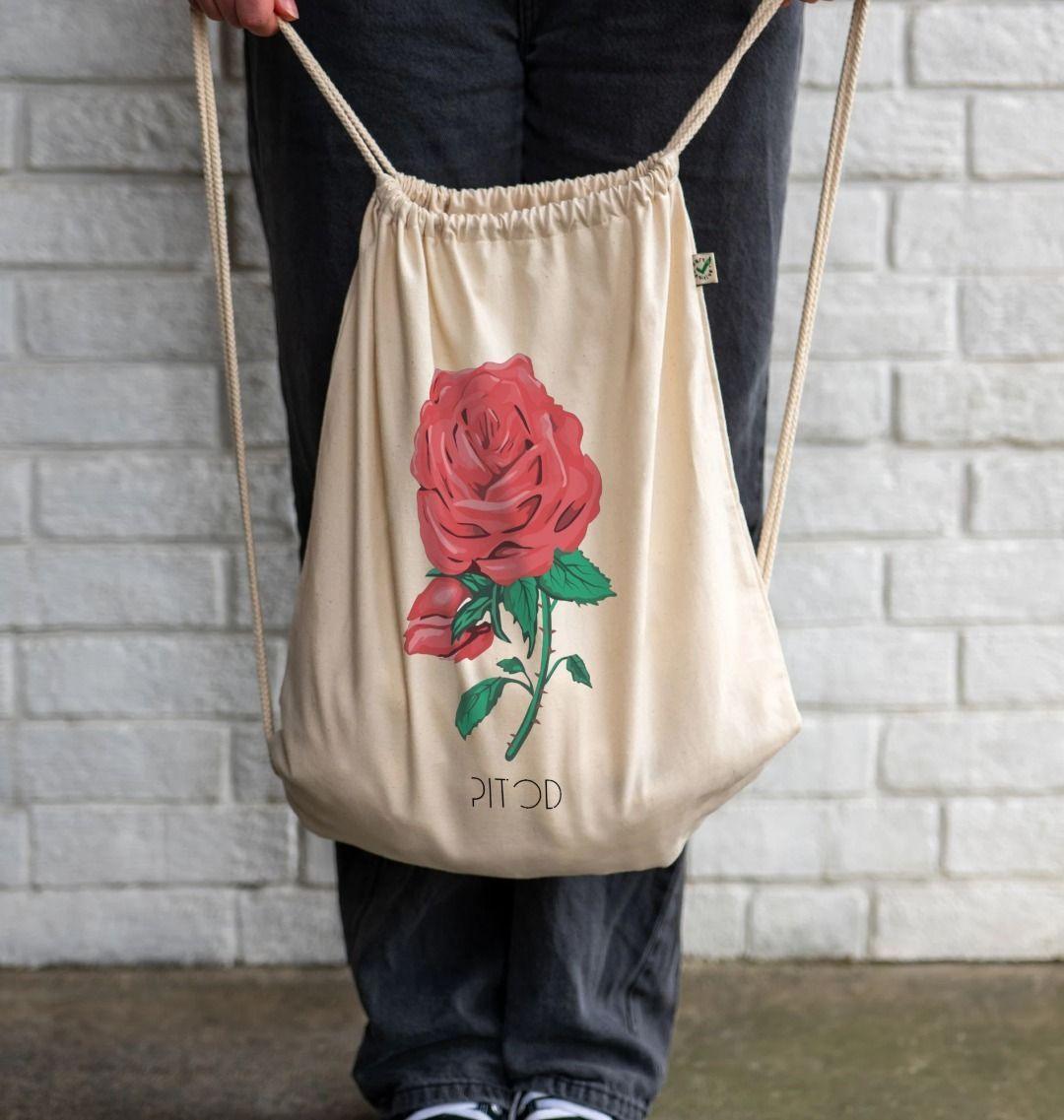 Flower Drawstring Bag