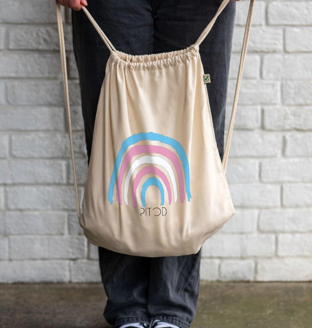 Transgender Regenboog Trekkoord Tas