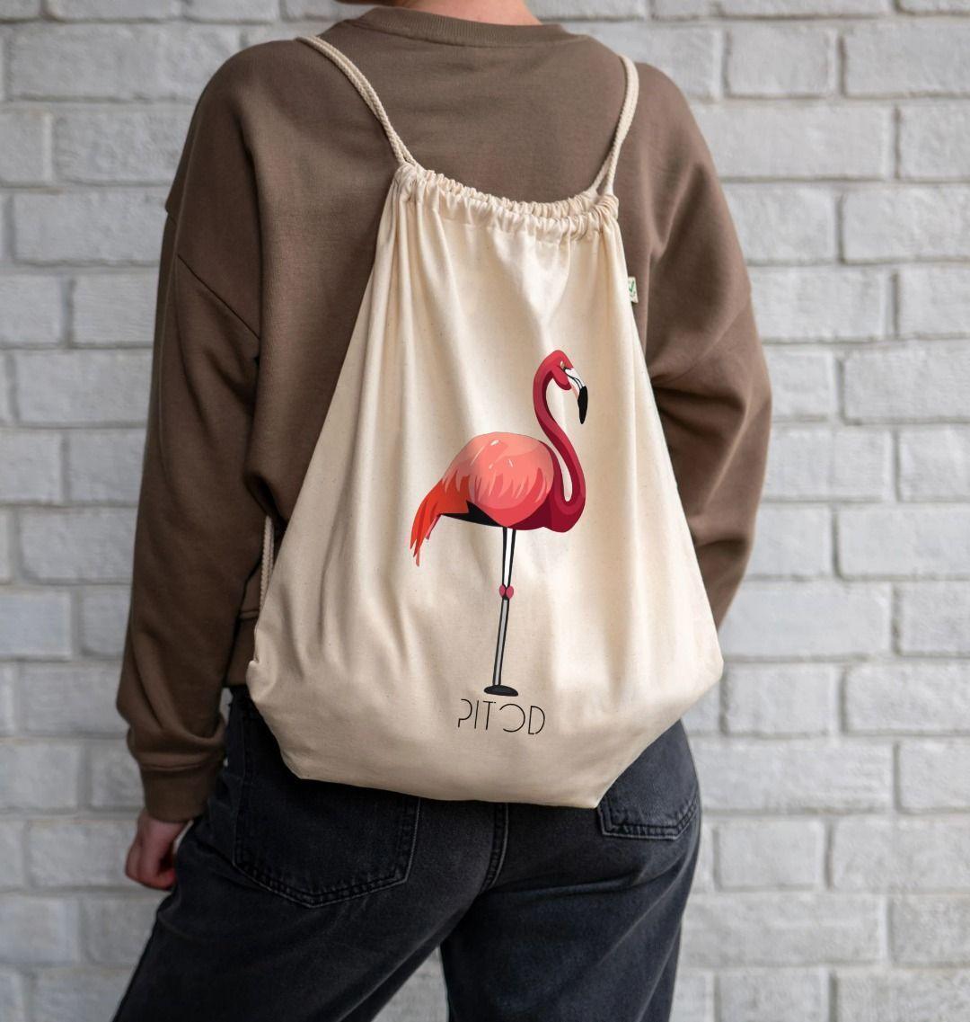 Flamingo Drawstring Bag