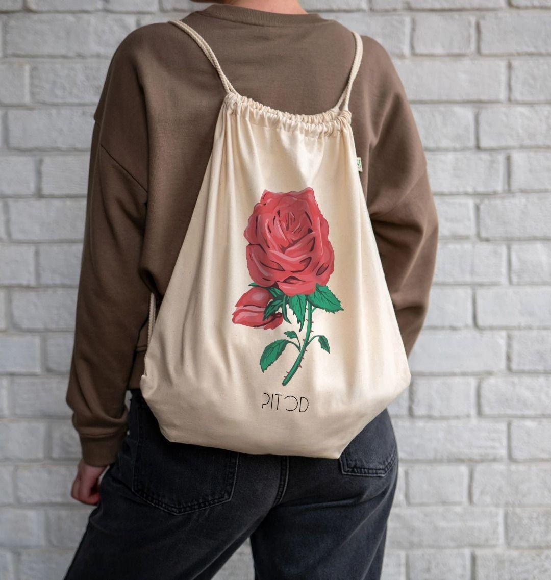 Flower Drawstring Bag