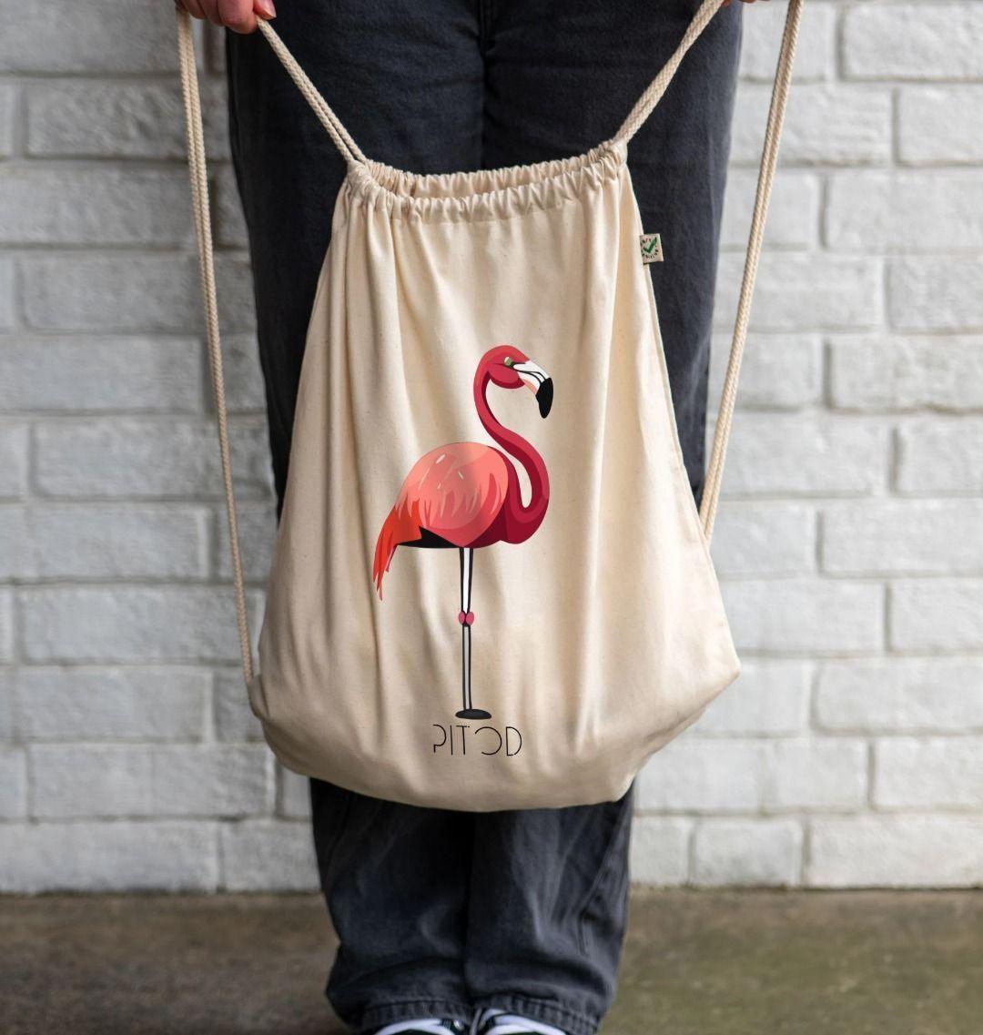 Flamingo Drawstring Bag